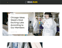 Tablet Screenshot of blog.chicagoideas.com